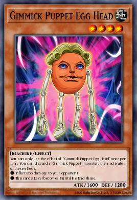 Gimmick Puppet Egg Head